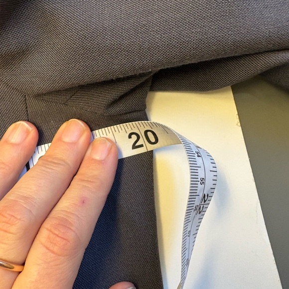 Anne Klein Grey 1 Button Blazer Notched Lapels Tailored Fit women's size 12 - Picture 8 of 9